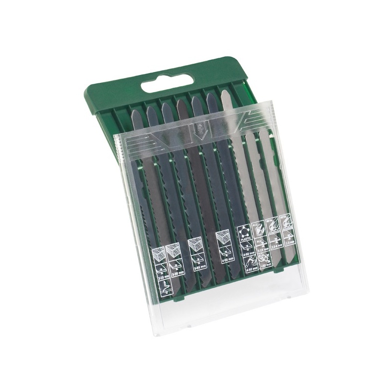Bosch Sada pilek 10 kusů dřevo-kov-plast (PST 700E, 800PEL, 900PEL, GST150, 160) 2607019461